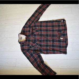 Flannel long sleeve sleeve button down Vans